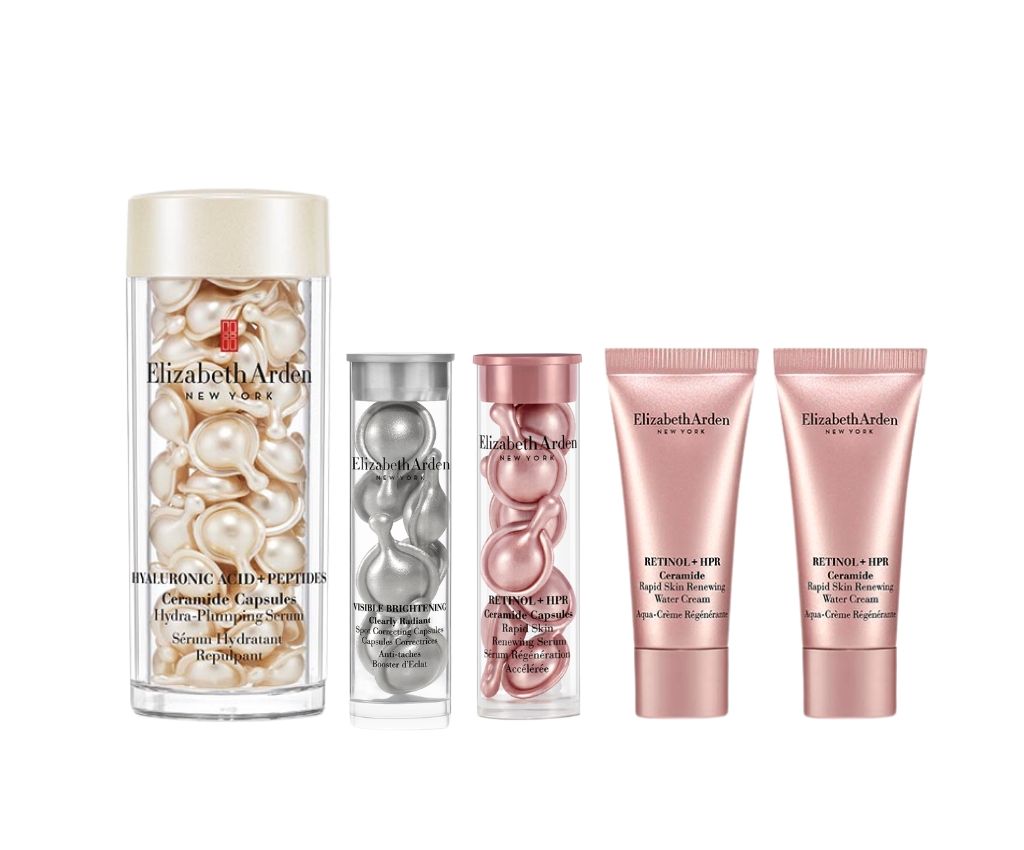 Hyaluronic Acid + Peptides Ceramide Capsules Hydra-Plumping Serum 60CT Set